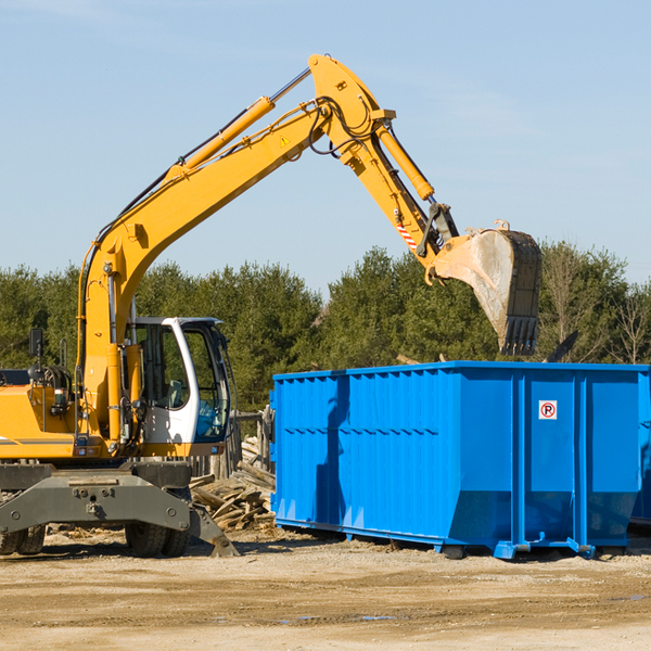 can i choose the location where the residential dumpster will be placed in Montgomery County Arkansas